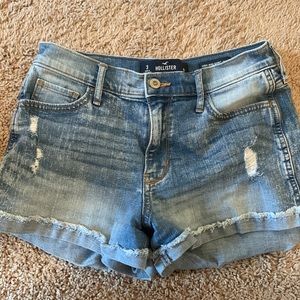 Light washed ripped Hollister shorts